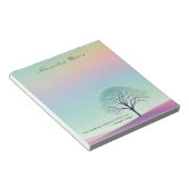 Personalisierte Minimalistische Pastagerichtung No Notizblock (angewinkelt)