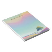 Personalisierte Minimalistische Pastagerichtung No Notizblock (angewinkelt)