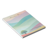 Personalisierte Minimalistische Pastagerichtung No Notizblock (angewinkelt)