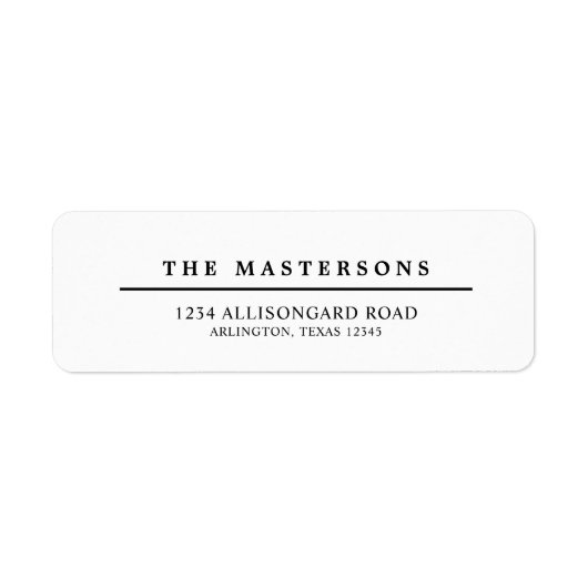 Personalisierte Minimalistische Schwarz/Weiß-Rückk (Vorne)