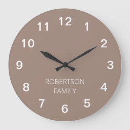 Personalisierte Minimalistische Tauernuhr Große Wanduhr