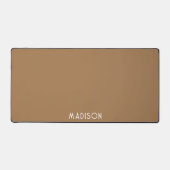 Personalisierte Minimalistische Typografie Solid B Schreibtischunterlage (Vorderseite)