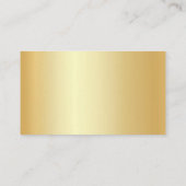 Personalisierte Minimalistische Vorlage für Gold L Visitenkarte (Rückseite)