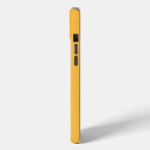 Personalisierte, Minimalistische, warme gelbe Farb Case-Mate iPhone Hülle (Rückseite / Links)