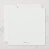 Personalisierte Mintgrüne Botanische Hochzeitseinl Dankeskarte (Rückseite)