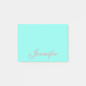 Personalisierte Minze Post it Sticky Notizen (Vorderseite)