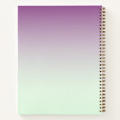 Personalisierte Minze und Lila Sketch-Notebook Notizblock (Rückseite)