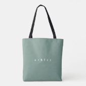 Personalisierte Minzfarb-Blöcke Tasche (Rückseite)