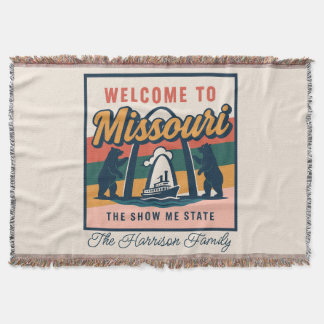 Personalisierte Missouri-Wurfdecke Decke