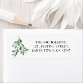Personalisierte Mistletoe-Rücksendeadresse (Insitu)