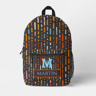 Personalisierte mit Monogramm Abstrakte Bedruckter Rucksack