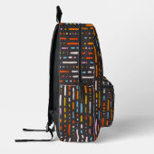 Personalisierte mit Monogramm Abstrakte Bedruckter Rucksack (Links)