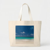 Personalisierte Mit Monogramm Beach Bags Jumbo Stoffbeutel (Vorne)