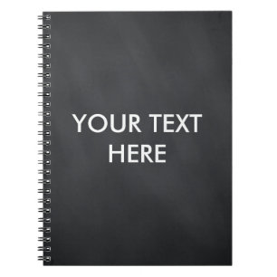 Personalisierte Mit Monogramm Black Chalkboard Notizblock