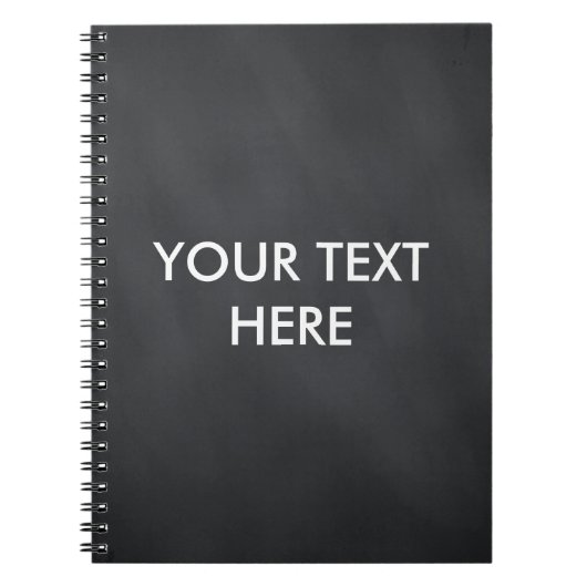 Personalisierte Mit Monogramm Black Chalkboard Notizblock (Vorderseite)