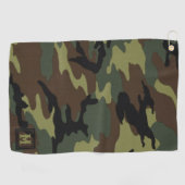 Personalisierte Mit Monogramm Camouflage Golfhandtuch (Horizontal)