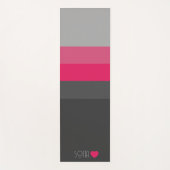 Personalisierte Mit Monogramm Farbe gestrichen Yogamatte (Vorderseite)