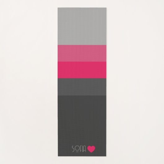 Personalisierte Mit Monogramm Farbe gestrichen Yogamatte (Vorderseite)