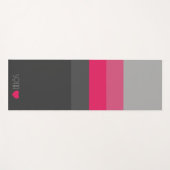 Personalisierte Mit Monogramm Farbe gestrichen Yogamatte (Vorderseite (Horizontal))