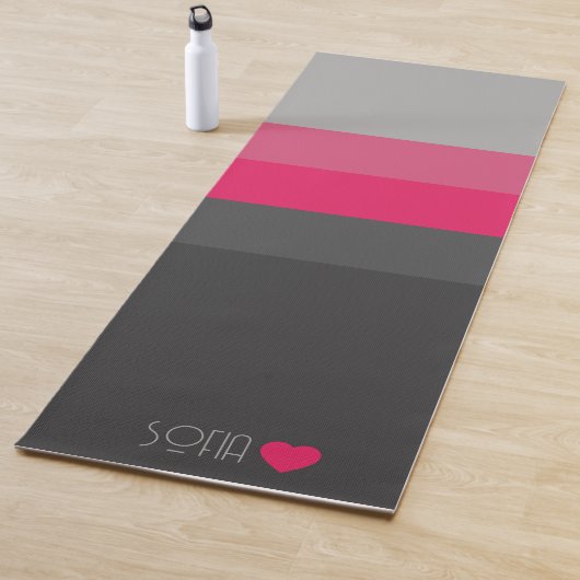 Personalisierte Mit Monogramm Farbe gestrichen Yogamatte (Beispiel)
