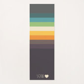 Personalisierte Mit Monogramm Farbe gestrichen Yogamatte (Vorderseite)