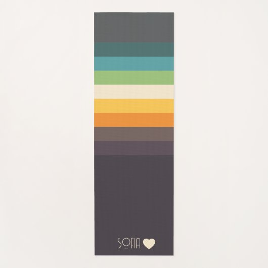 Personalisierte Mit Monogramm Farbe gestrichen Yogamatte (Vorderseite)
