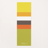 Personalisierte Mit Monogramm Farbstreifen Yogamatte (Vorderseite)