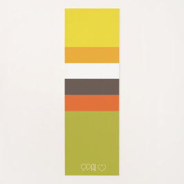 Personalisierte Mit Monogramm Farbstreifen Yogamatte