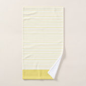 Personalisierte Mit Monogramm-gelbe Streifenfamili Badhandtuch Set (Handtuch)