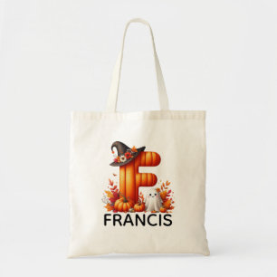 Personalisierte Mit Monogramm Halloween-Tasche Tragetasche