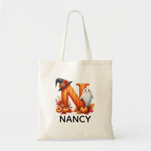 Personalisierte Mit Monogramm Halloween-Tasche Tragetasche