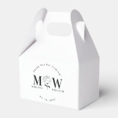 Personalisierte Mit Monogramm Hochzeitsgeschenke Geschenkschachtel (Vorderseite)