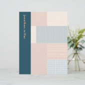 Personalisierte Mit Monogramm Kunstgeschichte Briefbogen (Stehend Vorderseite)