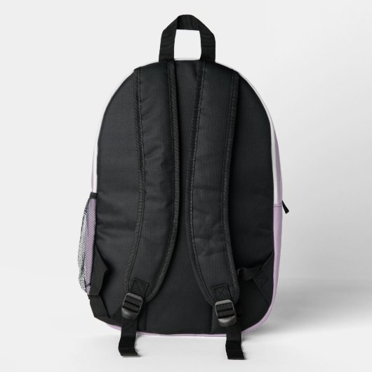 Personalisierte Mit Monogramm Lilac-Streifen Bedruckter Rucksack (Rückseite)