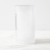 Personalisierte Mit Monogramm Mattierte Glashbeere Mattglas Bierglas (Mittel)