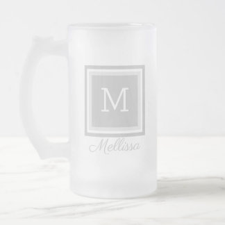 Personalisierte Mit Monogramm Mattierte Glashbeere Mattglas Bierglas