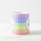 Personalisierte Mit Monogramm Niedliche Regenbogen Kaffeetasse (Mittel)