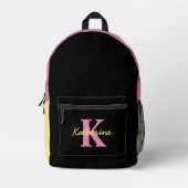 Personalisierte Mit Monogramm Schwarzwald Bedruckter Rucksack (Vorderseite)