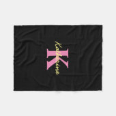 Personalisierte Mit Monogramm Schwarzwald Fleecedecke (Vorderseite (Horizontal))