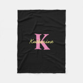 Personalisierte Mit Monogramm Schwarzwald Fleecedecke (Vorderseite)