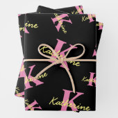 Personalisierte Mit Monogramm Schwarzwald Geschenkpapier Set (Beispiel)