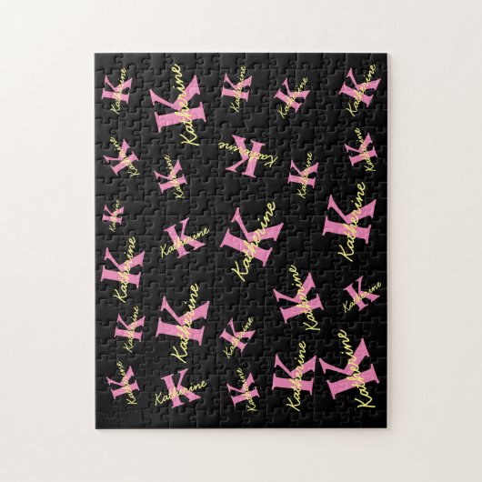 Personalisierte Mit Monogramm Schwarzwald Puzzle (Vertikal)