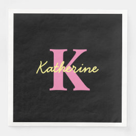 Personalisierte Mit Monogramm Schwarzwald Serviette