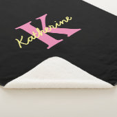 Personalisierte Mit Monogramm Schwarzwald Sherpadecke (3/4)
