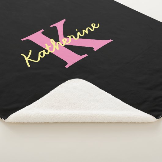 Personalisierte Mit Monogramm Schwarzwald Sherpadecke (3/4)
