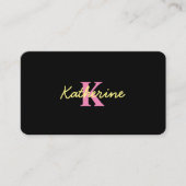 Personalisierte Mit Monogramm Schwarzwald Visitenkarte (Vorderseite)