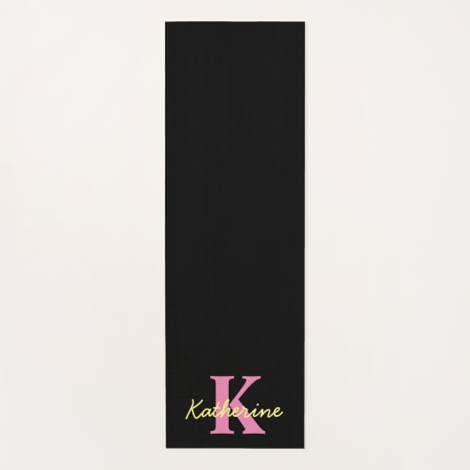 Personalisierte Mit Monogramm Schwarzwald Yogamatte (Vorderseite)