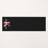 Personalisierte Mit Monogramm Schwarzwald Yogamatte (Vorderseite (Horizontal))