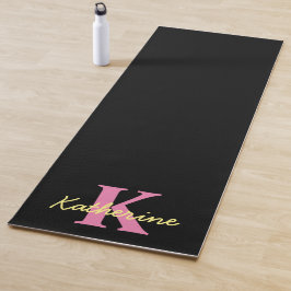Personalisierte Mit Monogramm Schwarzwald Yogamatte