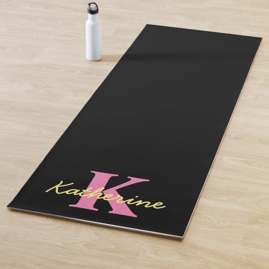 Personalisierte Mit Monogramm Schwarzwald Yogamatte (Beispiel)